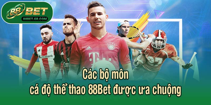Các bộ môn cá độ thể thao 88Bet được ưa chuộng